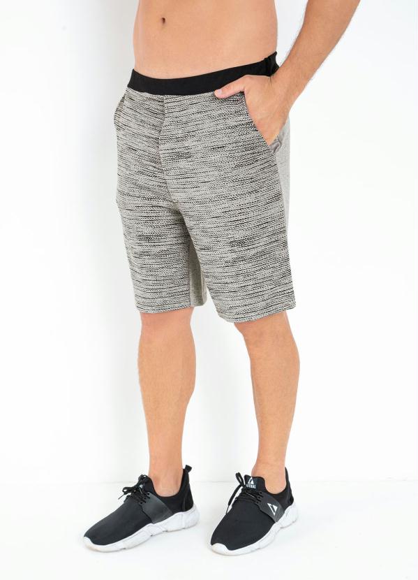 Bermuda (Listras Mescla) com Bolsos Funcionais