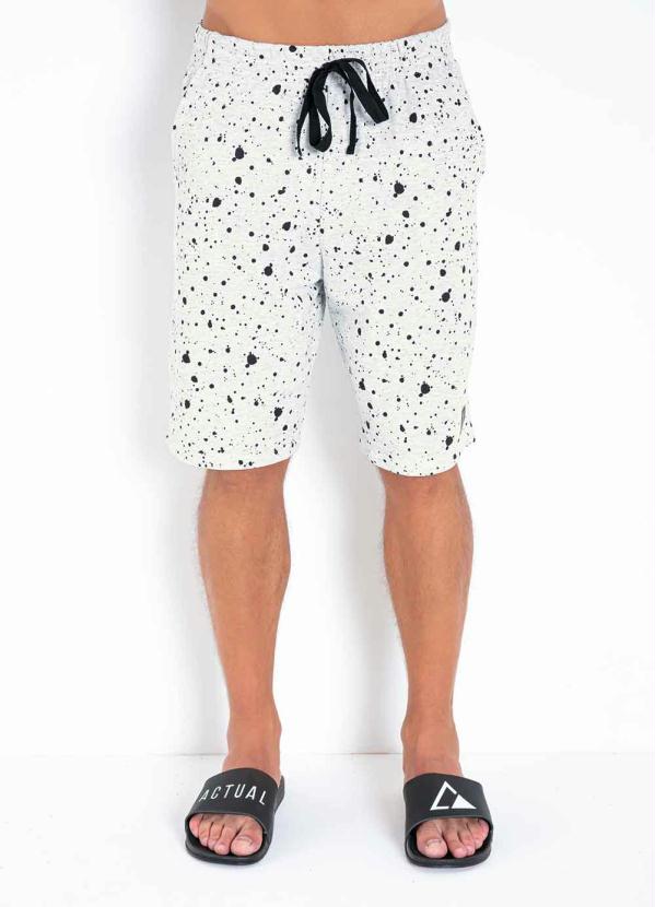 Bermuda (Mescla) com Respingos e Bolsos