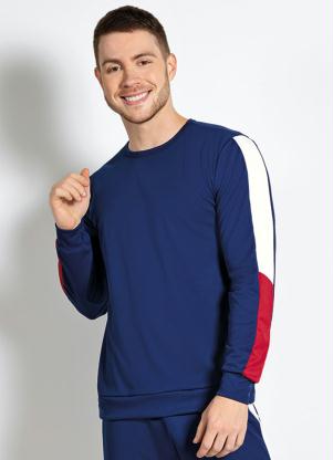 Casaco com Recorte (Marinho, Branco e Vermelho)