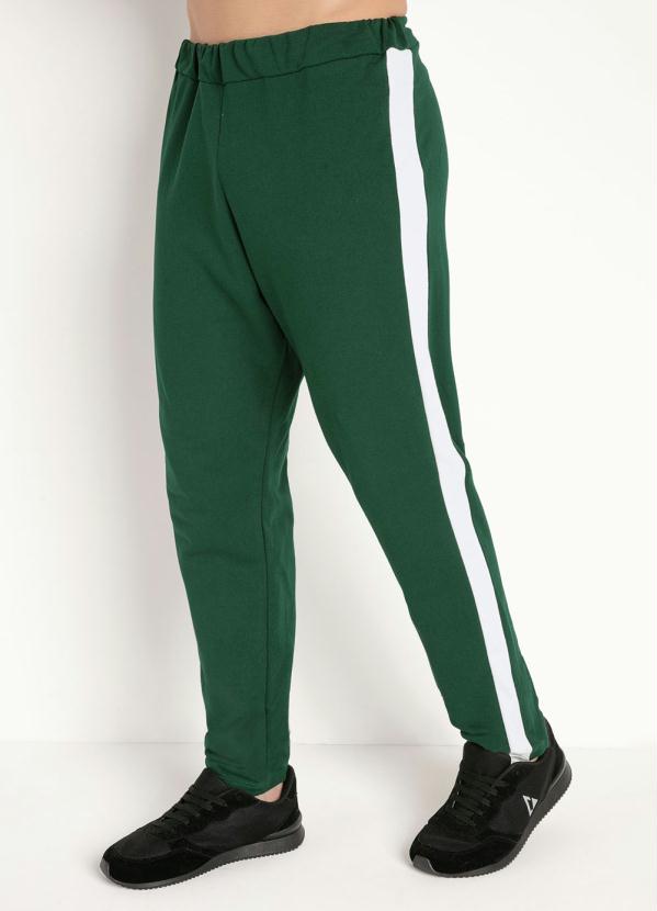 Cal�a com Recorte (Verde e Off Wfite)