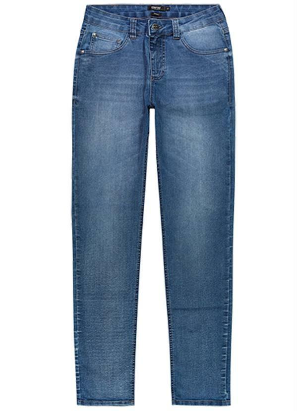 calça jeans estonada masculina