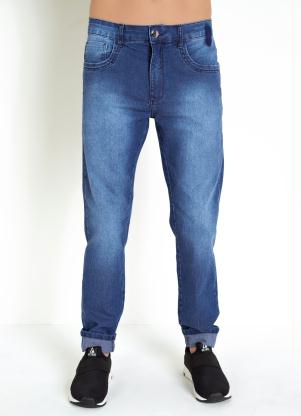 Cal�a (Jeans) com Cadar�o Interno na Lateral