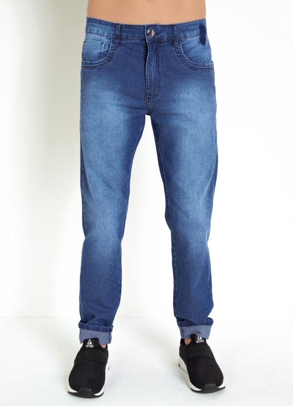 Cal�a (Jeans) com Cadar�o Interno na Lateral