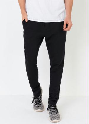 Calça com Cordel e Bolsos Funcionais (Preto) Calça com Cordel e Bolsos Funcionais (Preto)