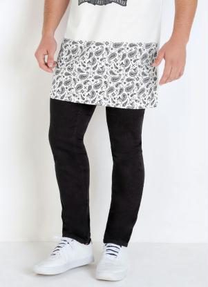 Cal�a Skinny (Preta) Eventual com Bolsos