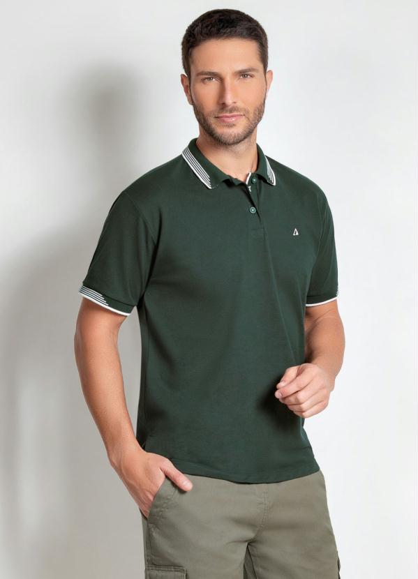 Camisa Polo Actual (Verde) com Bot�es