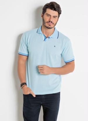 Camisa Polo (Azul) com Bordado Actual Camisa Polo (Azul) com Bordado Actual