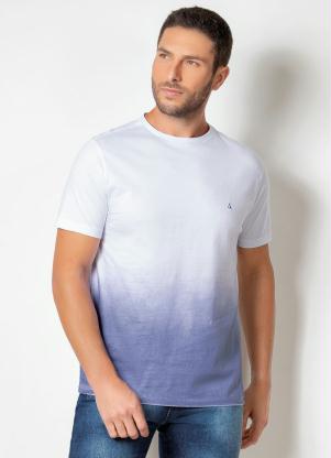 Camiseta Actual (Branca) com Spray e Mangas Curtas