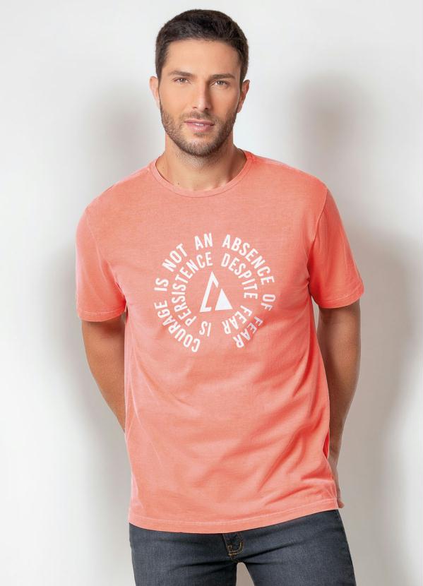 Camiseta Actual (Laranja) com Estampa Frontal Camiseta Actual (Laranja) com Estampa Frontal