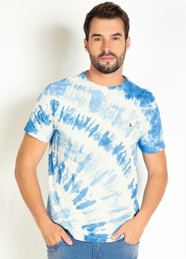 blusa tie dye azul