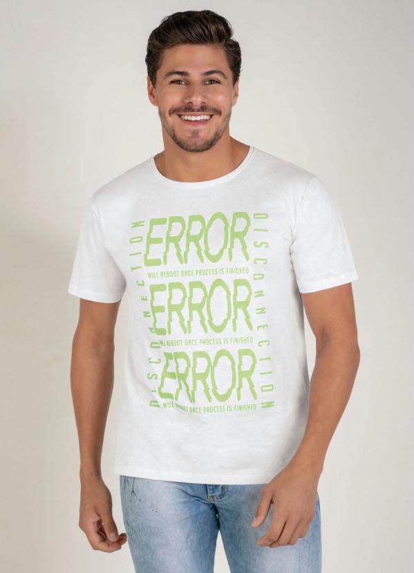 Camiseta (Branca) com Estampa Frontal