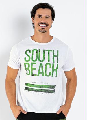 Camiseta (Branca) com Estampa Frontal