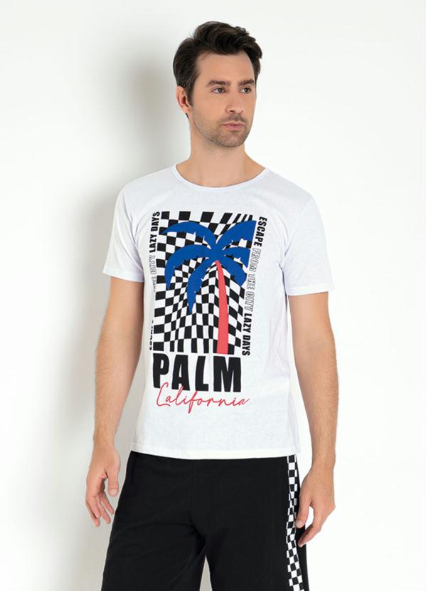 Camiseta (Branca) com Estampa Frontal