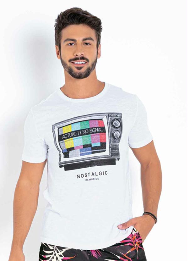 Camiseta (Branca) com Estampa na Frente