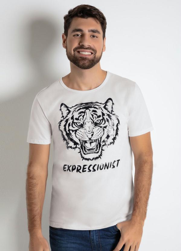 camiseta estampa de tigre