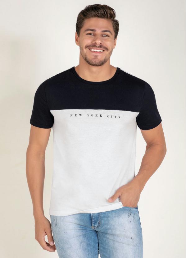 Camiseta (Branca e Preta) com Recorte