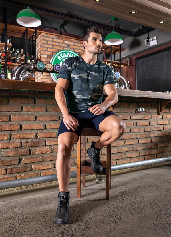 Camiseta (Camuflada) com Mangas Curtas Rovitex Camiseta (Camuflada) com Mangas Curtas Rovitex