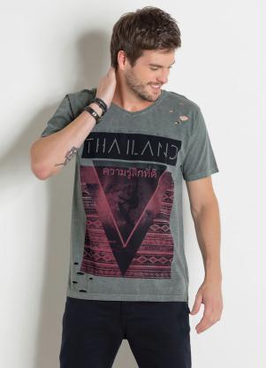 Camiseta Destroyed (Verde) Actual