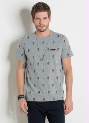 Camiseta Estampada Actual (Mescla)