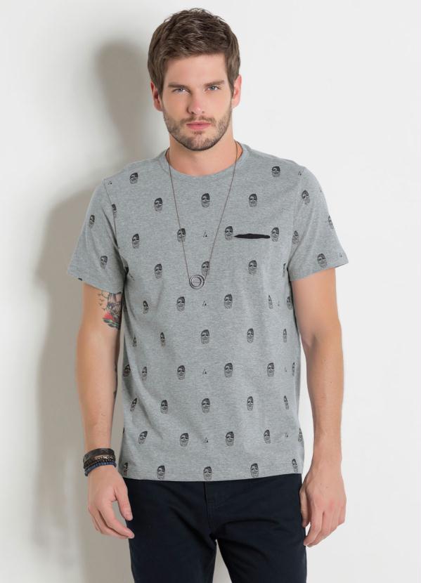 Camiseta Estampada Actual (Mescla)