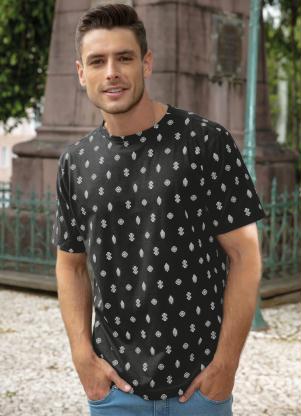 Camiseta Estampada (Preta)