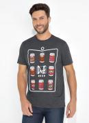 Camiseta Mescla Cinza com Estampa The Simpsons
