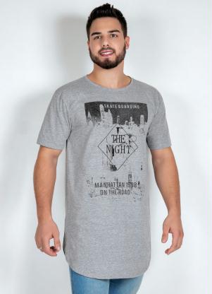 Camiseta (Mescla) com Barra Arredondada