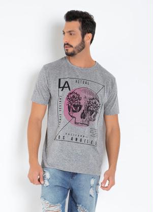 Camiseta (Mescla) com Mangas Curtas