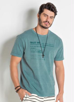 Camiseta (Verde) Actual Lava��o Estonada