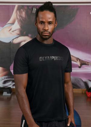 T-Shirt Olympikus Traning Print (Preta) T-Shirt Olympikus Traning Print (Preta)