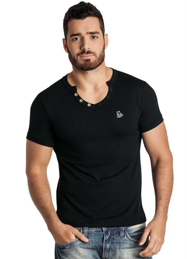 Camiseta com botoes Clearance