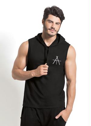 Regata com Capuz Actual (Preto) Regata com Capuz Actual (Preto)