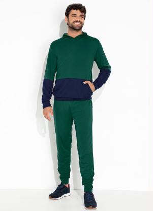 Conjunto (Verde e Marinho) Casaco e Cal�a