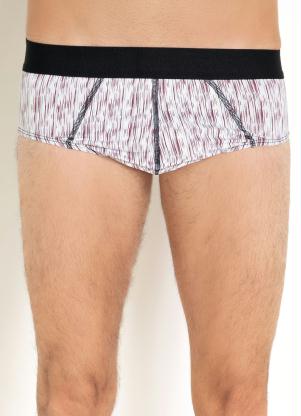 CUECA SLIP COM ELÁSTICO (ESTAMPA RAJADA) CUECA SLIP COM ELÁSTICO (ESTAMPA RAJADA)