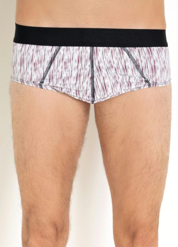 CUECA SLIP COM ELÁSTICO (ESTAMPA RAJADA) CUECA SLIP COM ELÁSTICO (ESTAMPA RAJADA)