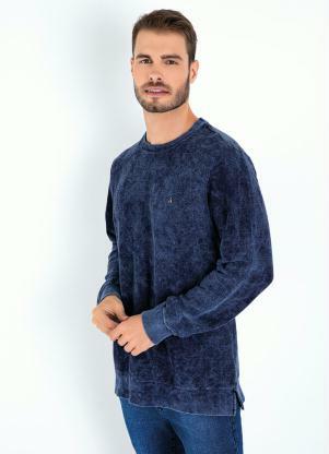 Blusão em Moletom (Azul) Blusão em Moletom (Azul)