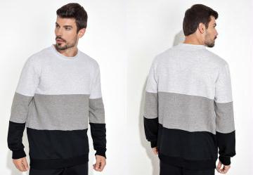 Casaco Branco, Cinza e Preto