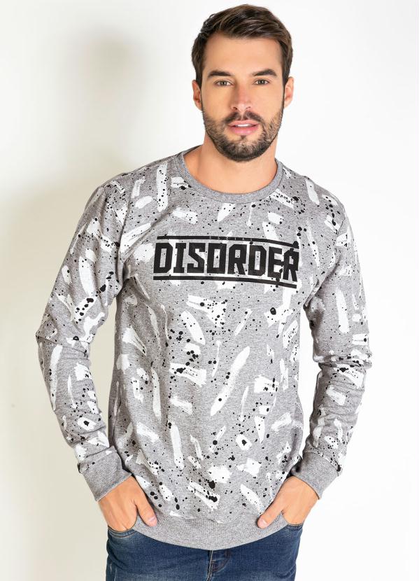 Casaco (Mescla) Estampado com Mangas Longas