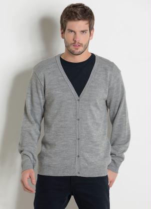 Cardigan Actual (Mescla) com Fechamento em Bot�es