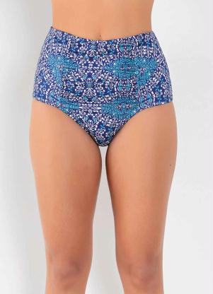 Calcinha Biqu�ni (Mandala) com Recorte e Franzido