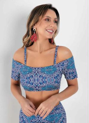 Busto Biquíni (Mandala) com Mangas Busto Biquíni (Mandala) com Mangas