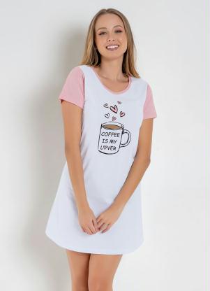 Camisola com Mangas e Friso Contrastante (Branca)