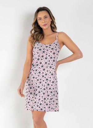 Camisola Estampada de Alcinha (Estrela Rosa)