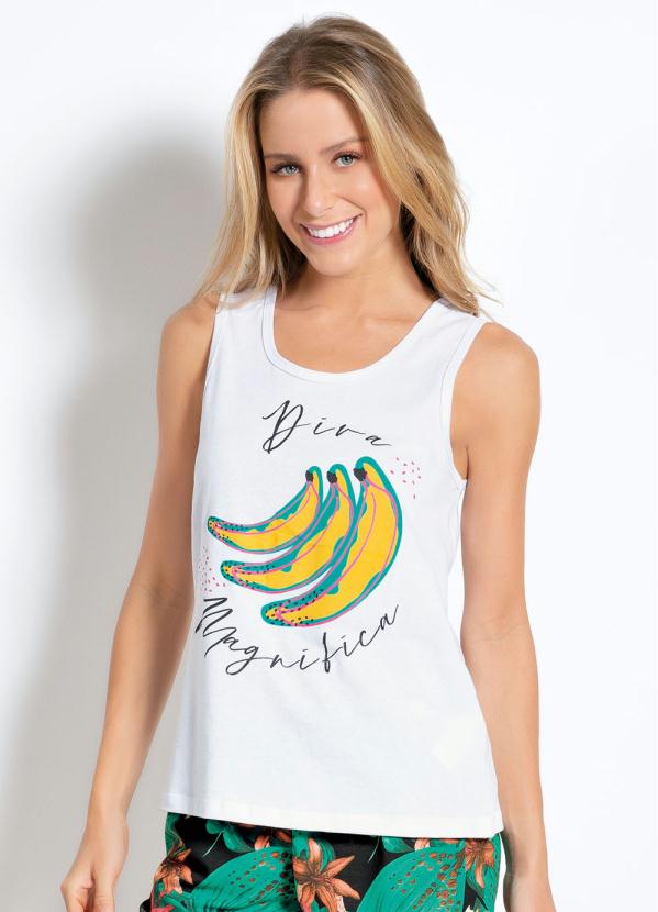 Regata de Pijama Feminina (Branca)