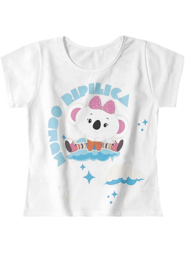 Pijama Branco Bebê Menina Mundo Ripilica - Lilica Ripilica