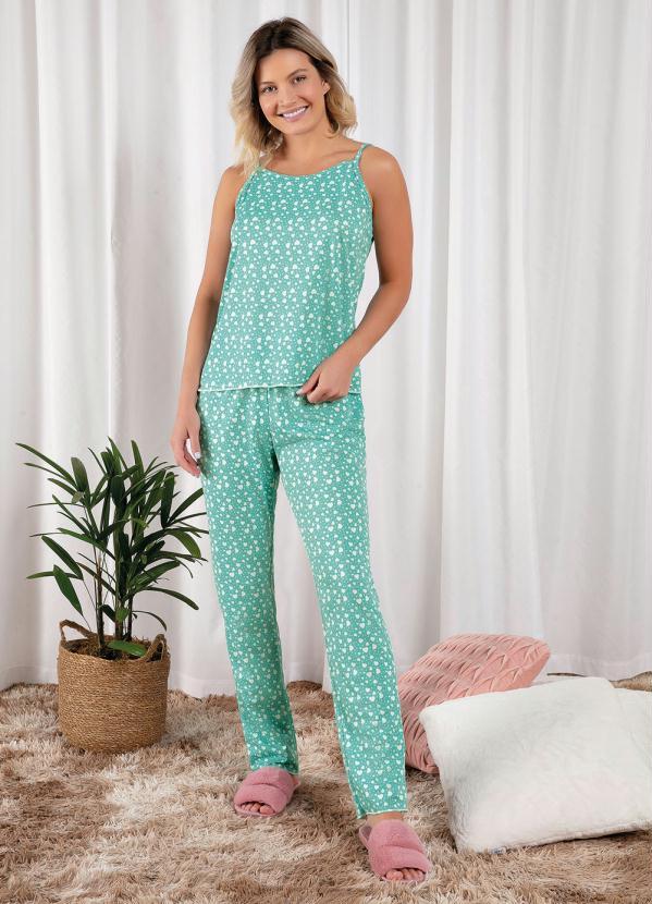 Pijama Longo (Cora��o Verde �gua)