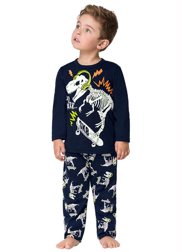 Pijama Infantil Masculino Marinho - Kyly