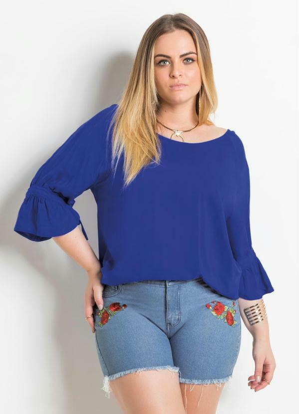 blusas soltinhas plus size