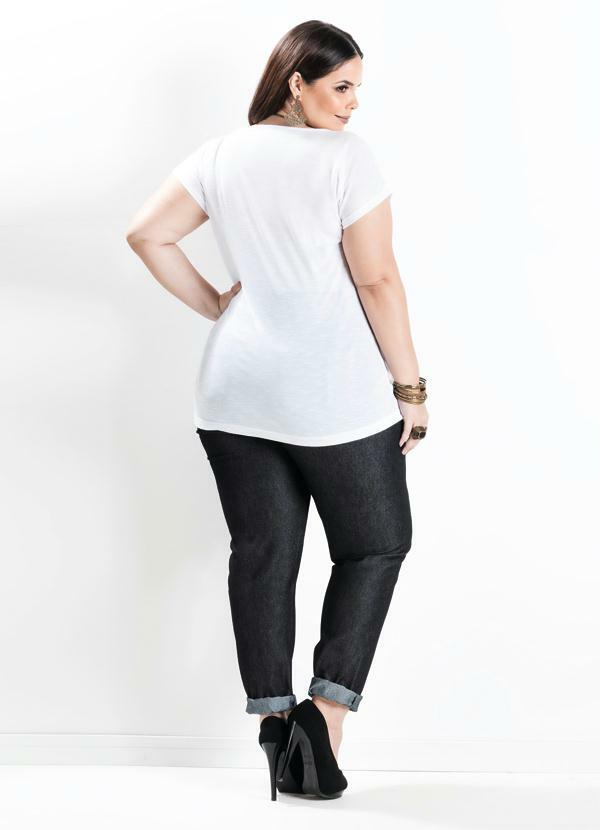 blusas básicas plus size
