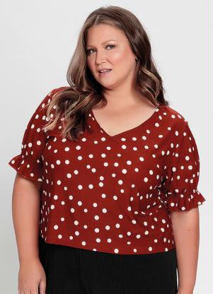 Blusa com Mangas Bufante (Po� Telha)